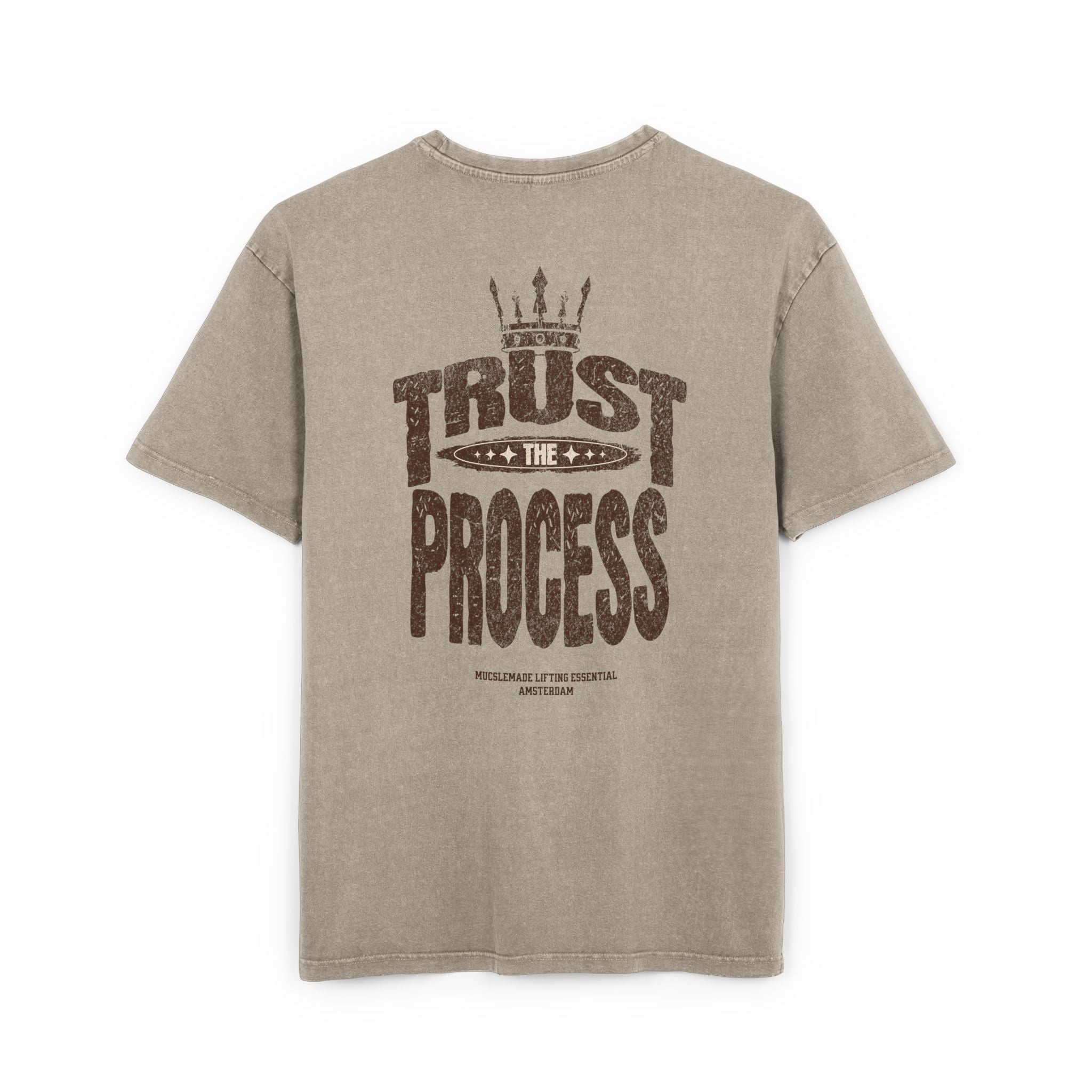 Acid Washed Heavy Oversize Tee - Trust The Process